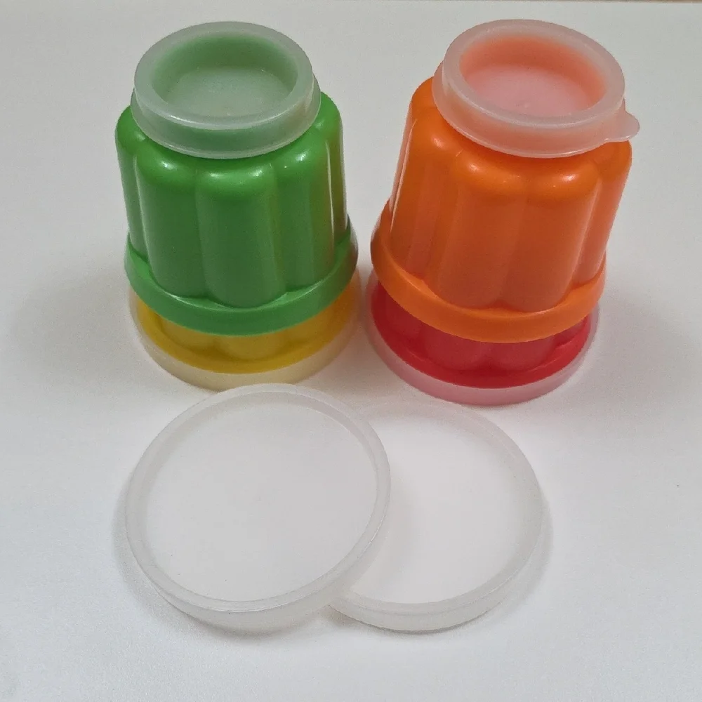 Colorful Individual Jello Mold Set - Red, Green, Yellow, Orange - Picture 5 of 5